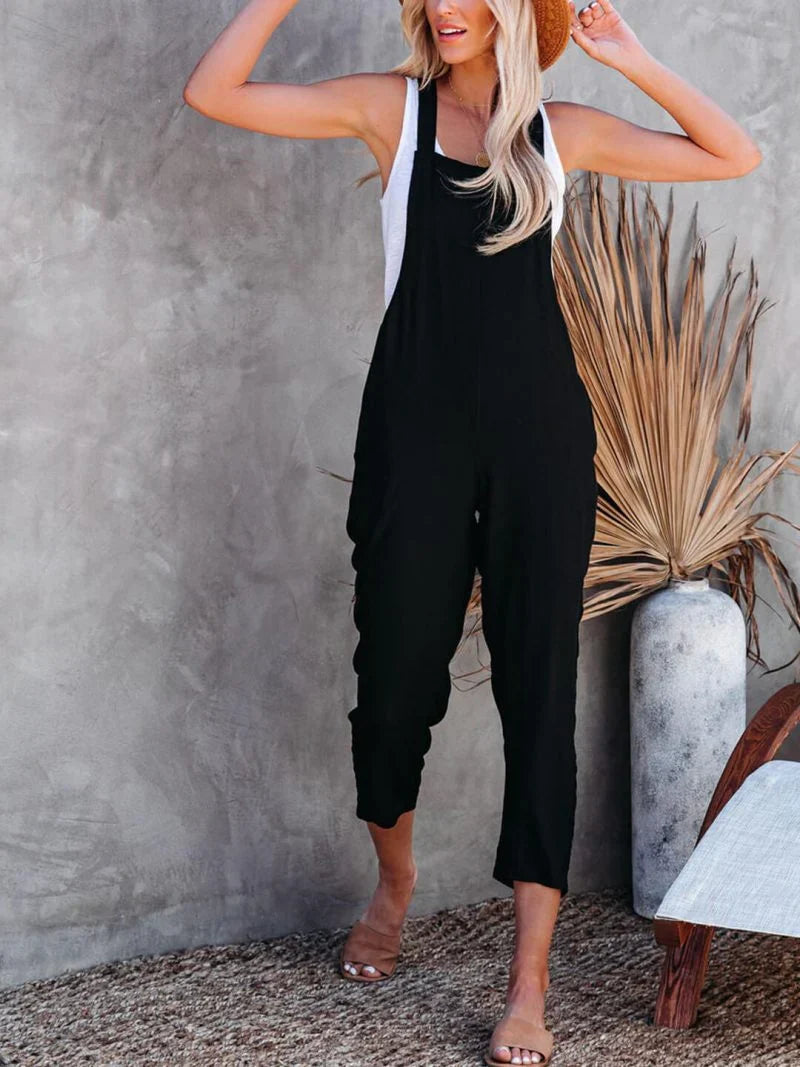Zillah - Baggy jumpsuit i linne