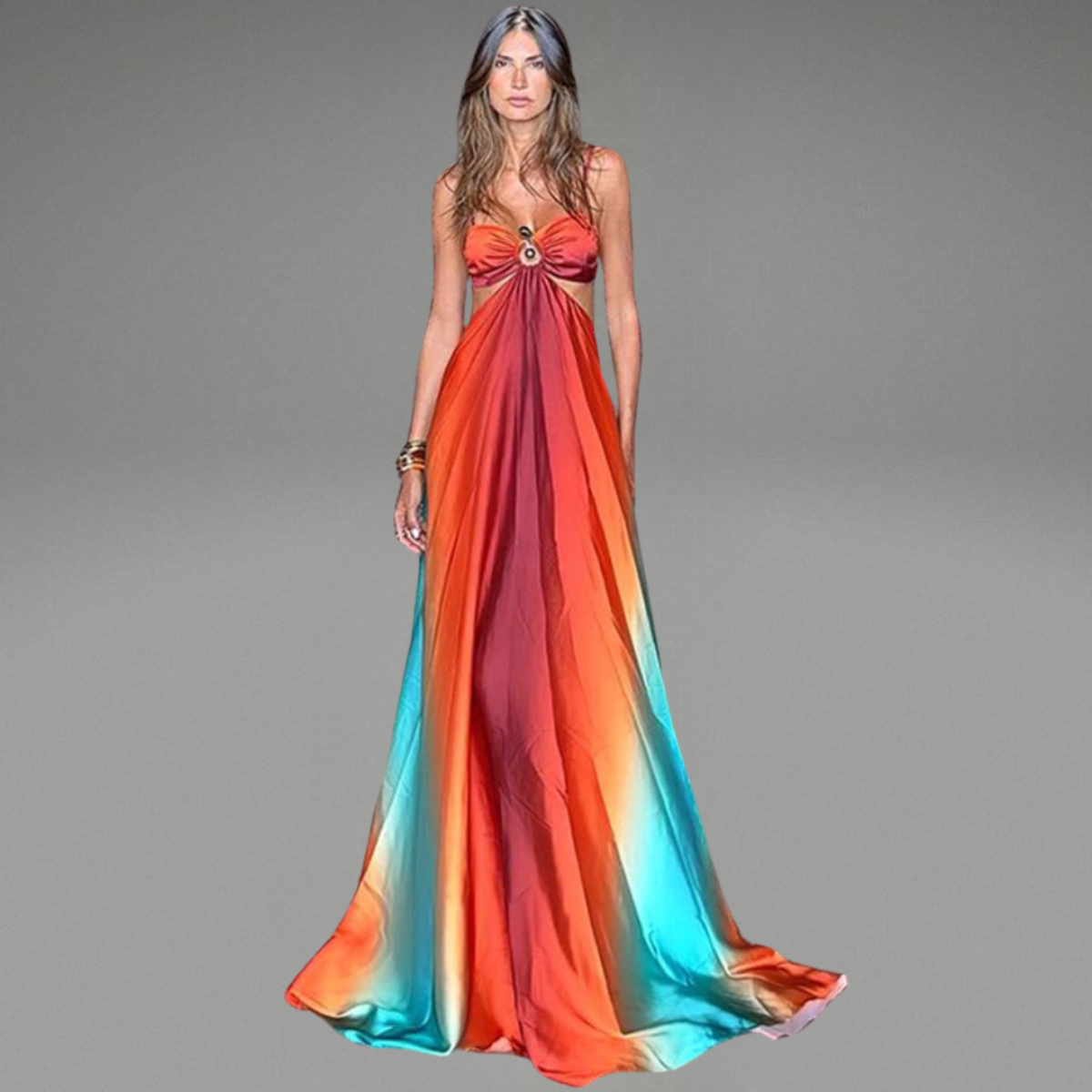 Juni | Fantastisk Lång Klänning För Damer