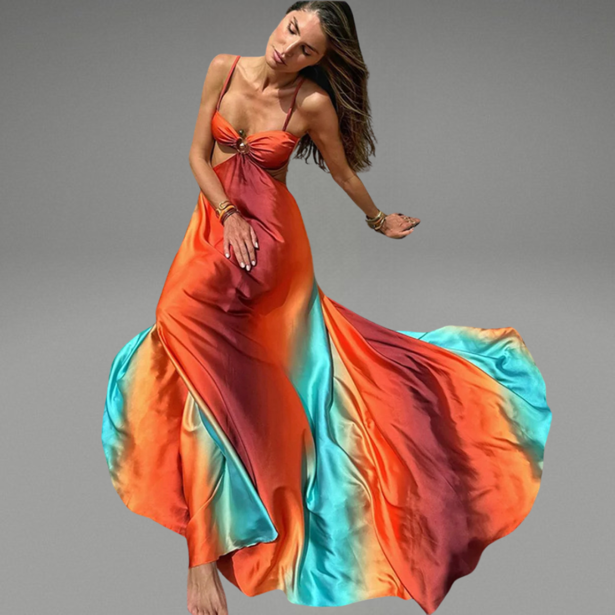 Juni | Fantastisk Lång Klänning För Damer