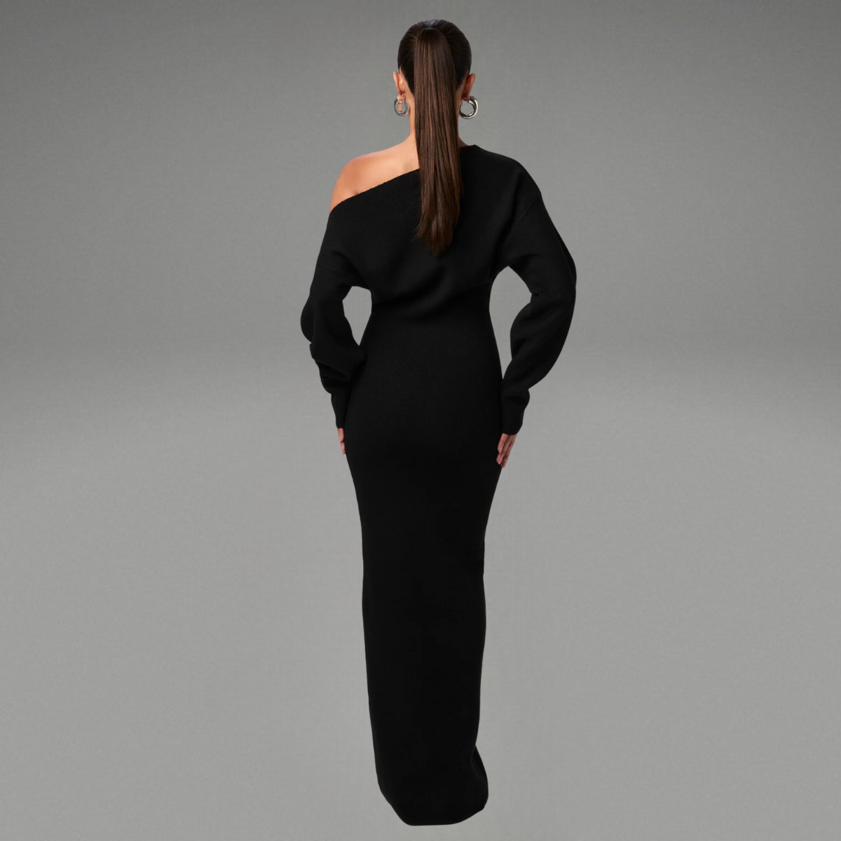 Malin | Off Shoulder Sweater Klänning