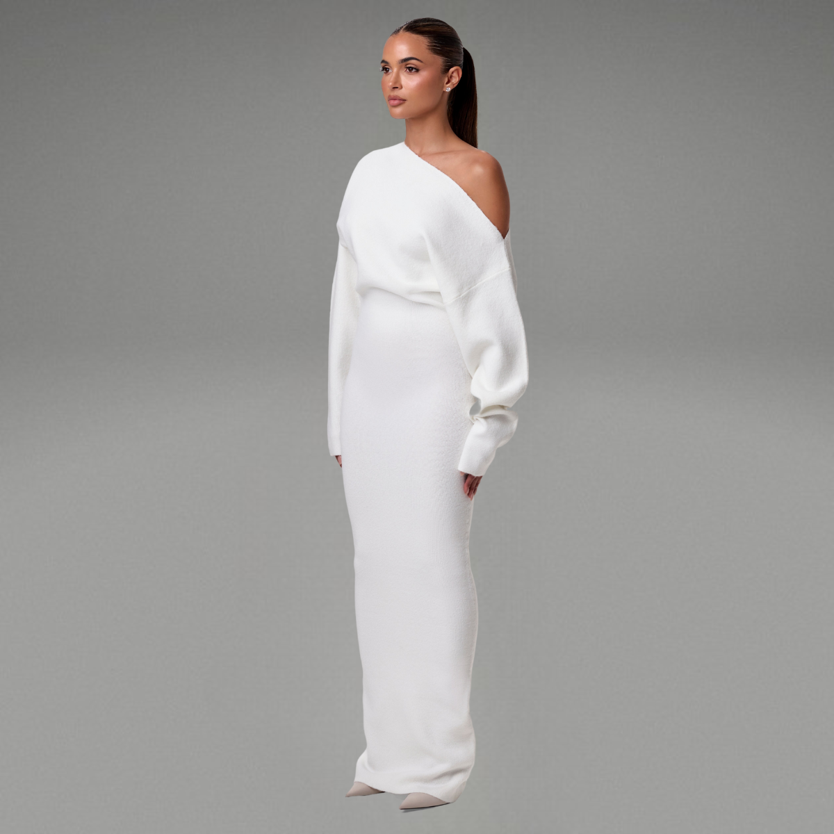 Malin | Off Shoulder Sweater Klänning