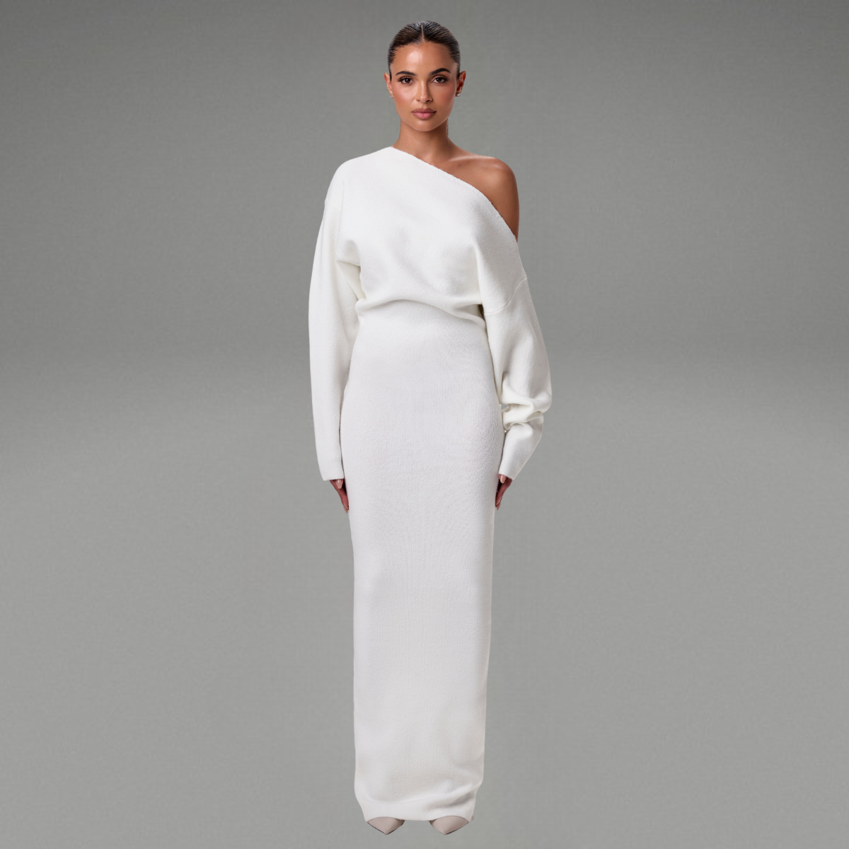 Malin | Off Shoulder Sweater Klänning