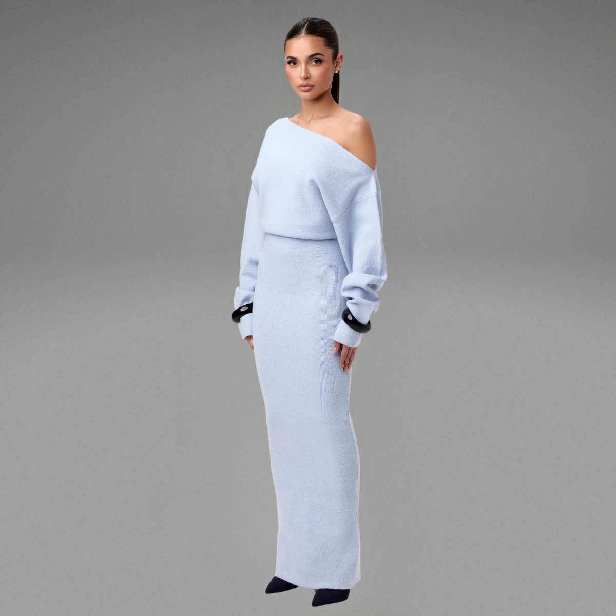 Malin | Off Shoulder Sweater Klänning