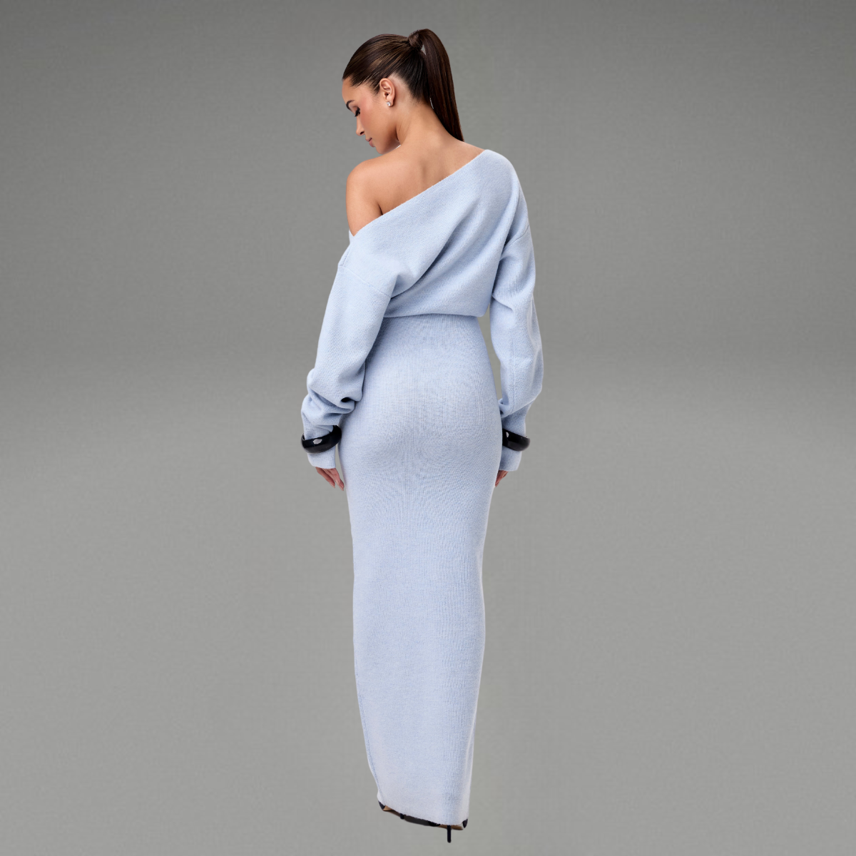 Malin | Off Shoulder Sweater Klänning