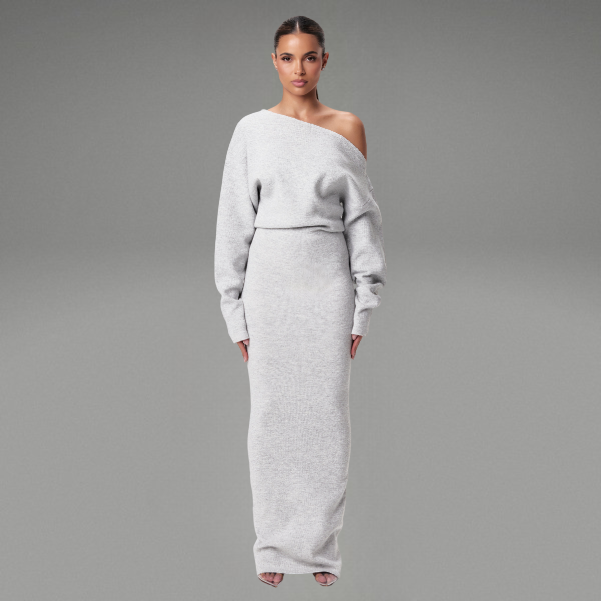 Malin | Off Shoulder Sweater Klänning