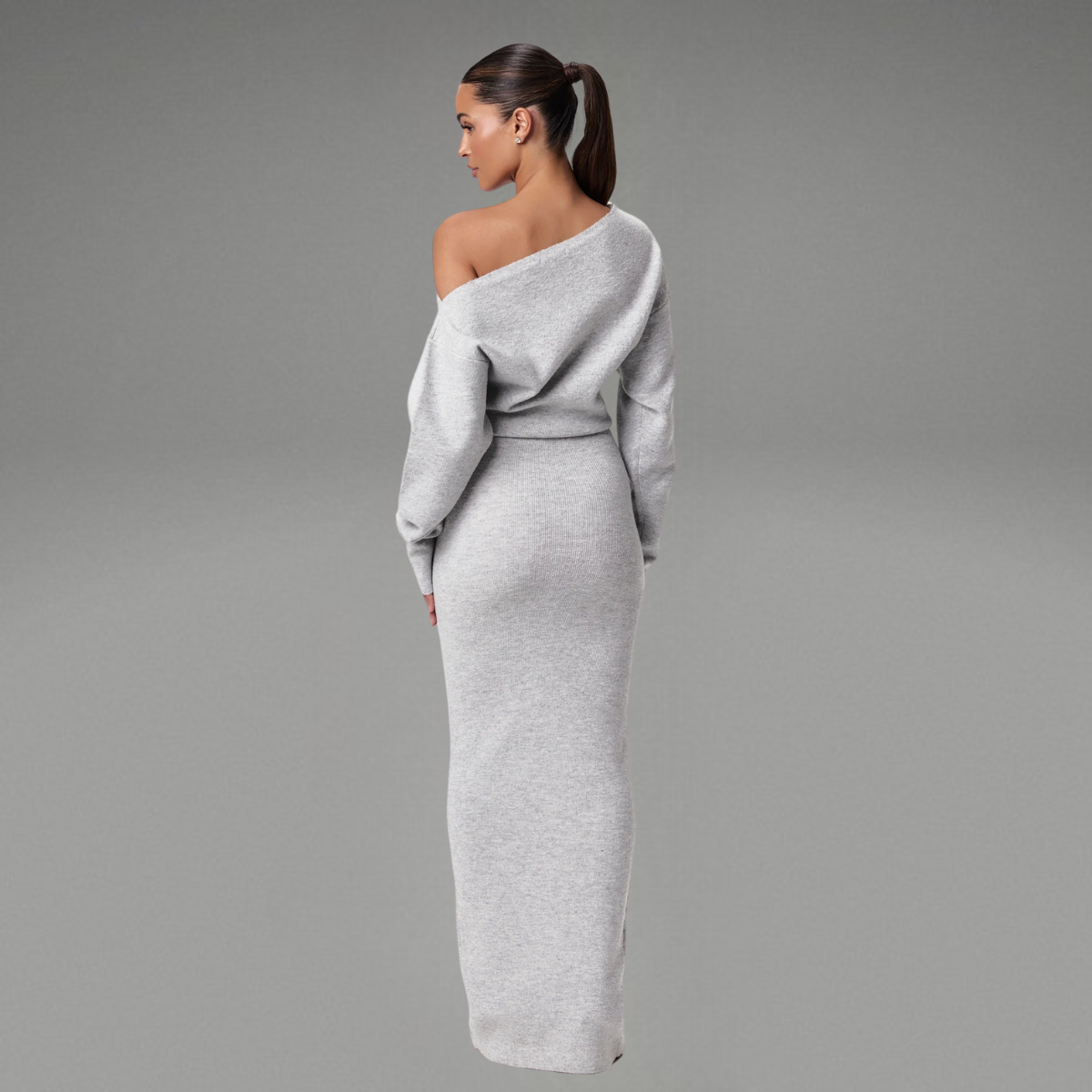 Malin | Off Shoulder Sweater Klänning