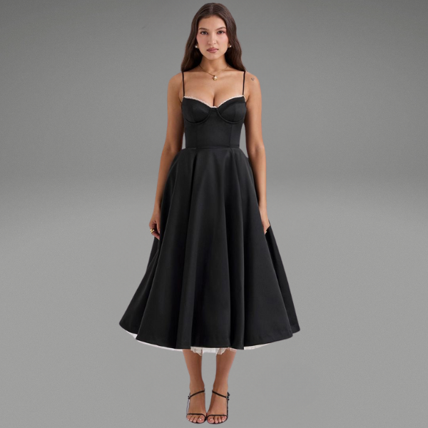 Helga | Robe Longue Élégante