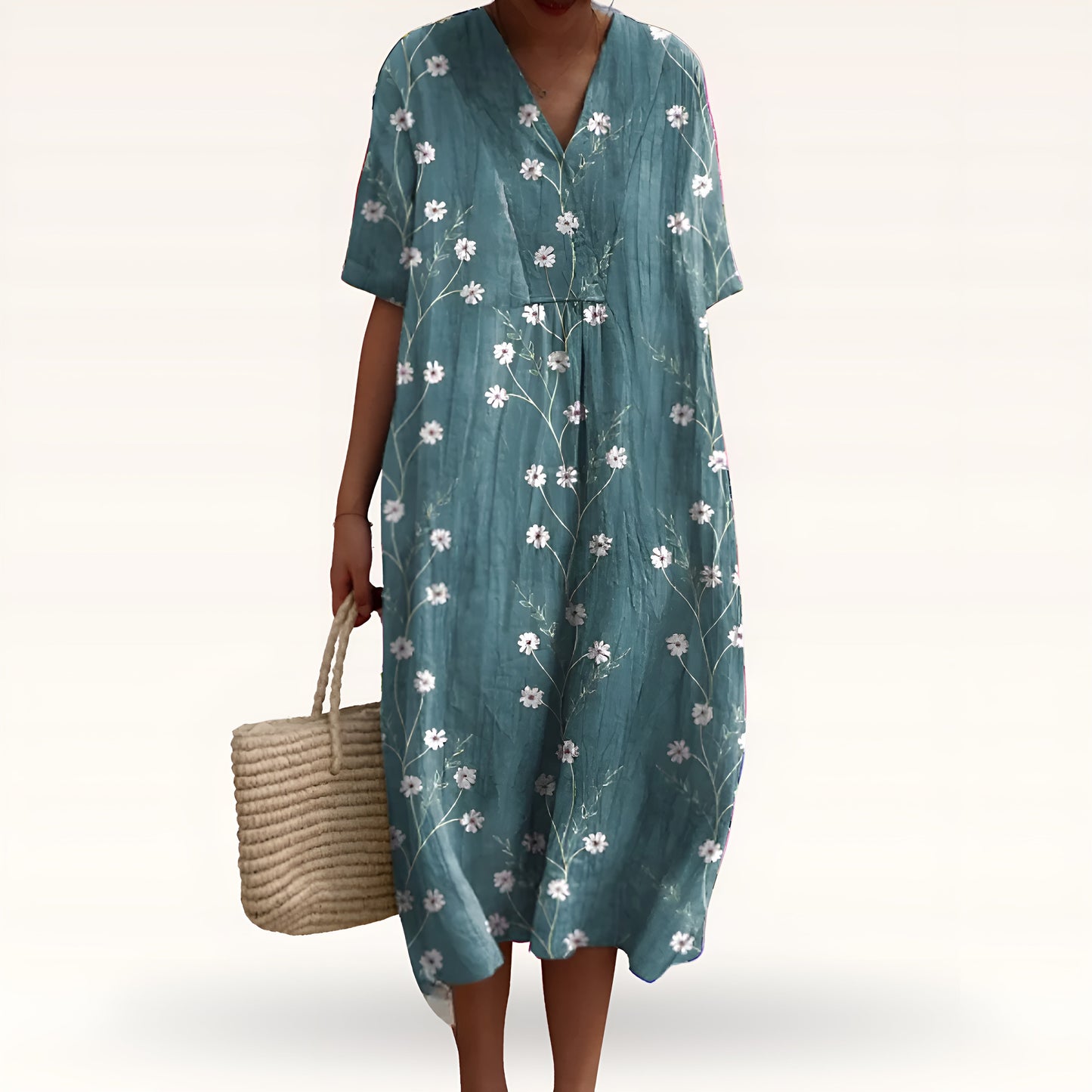 Birgitta | Lätt Sommarklänning Med Ledig Passform