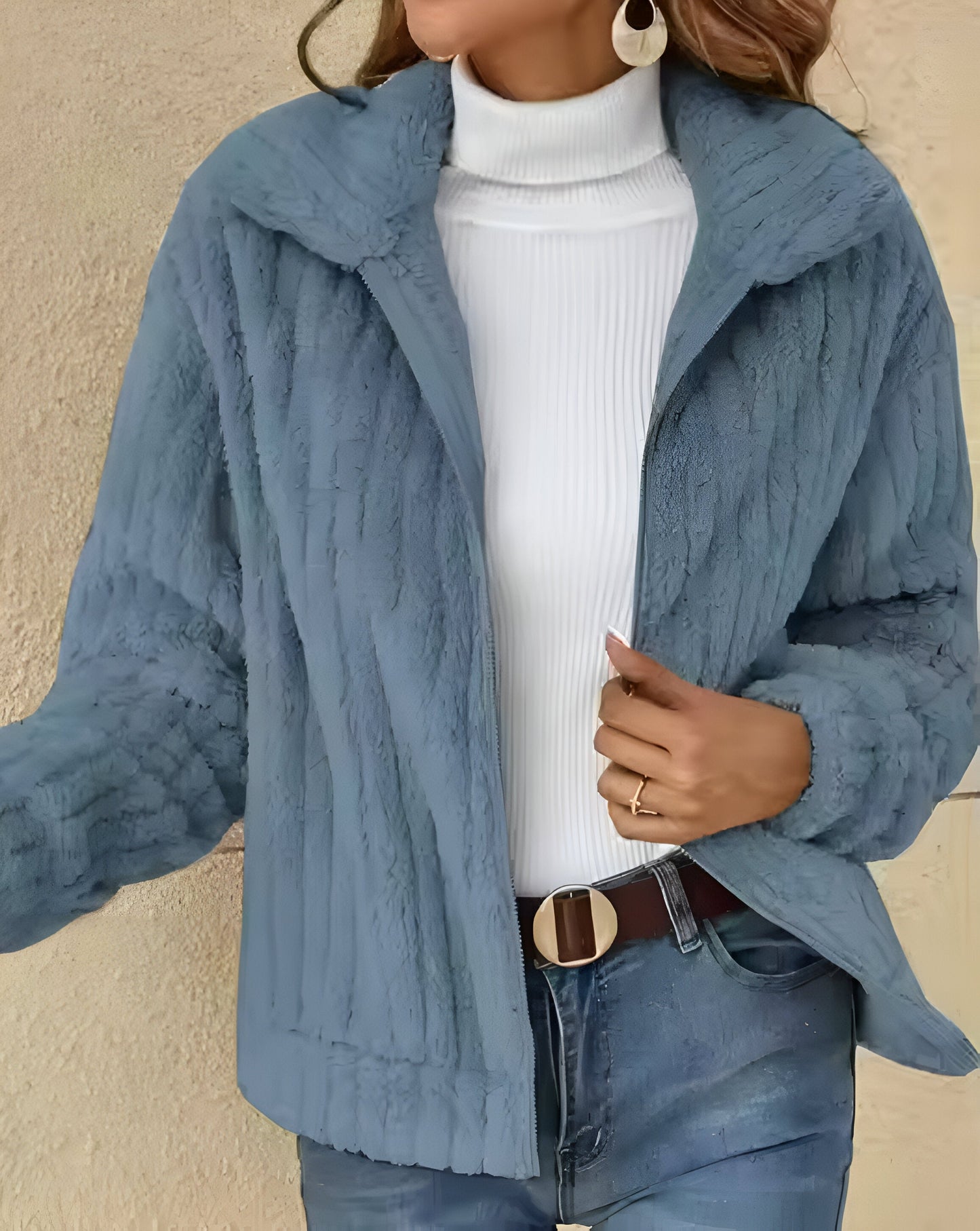 Sara | Mysig och elegant teddyjacka