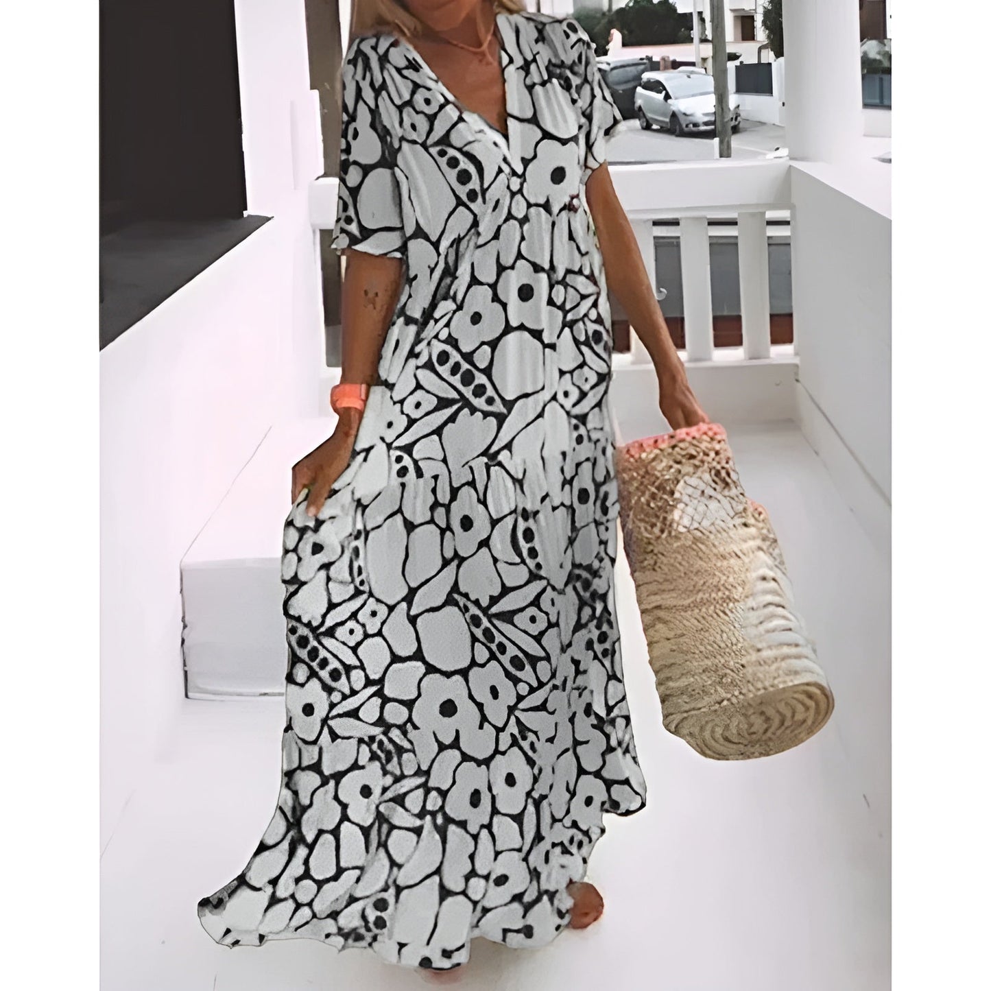 Nika | Lätt Sommarklänning Med Flödande Passform