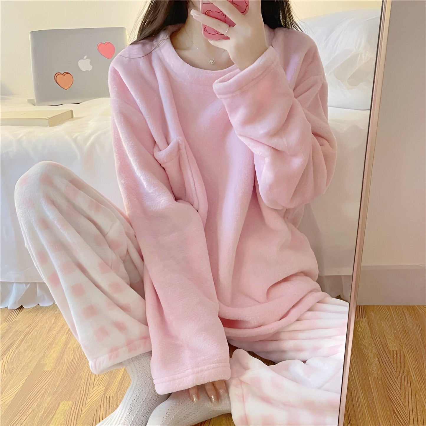 Gerda | Mysigt pyjamasset i fleece
