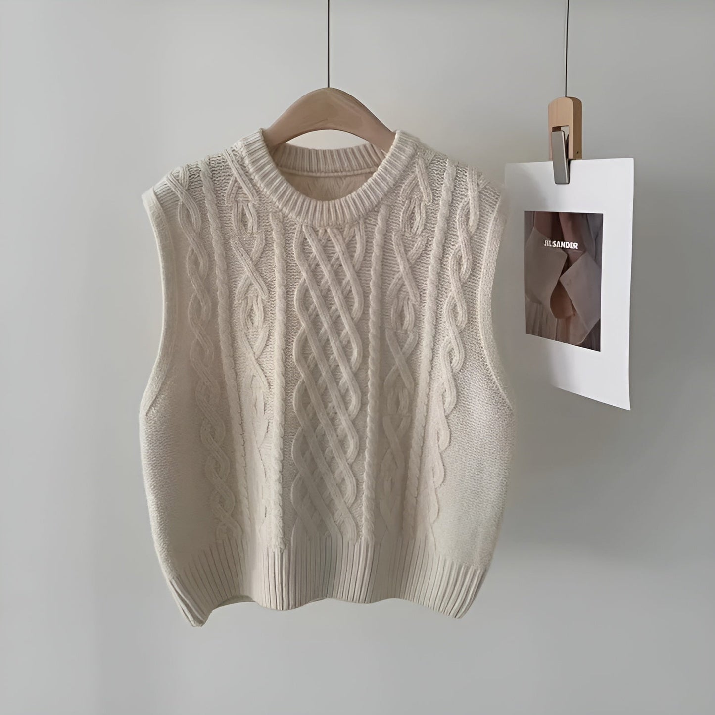 Ann-Marie | Trendig Långstickad Cardigan för Lager-På-Lager-Stil