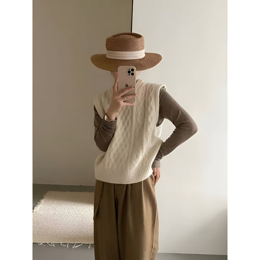 Ann-Marie | Trendig Långstickad Cardigan för Lager-På-Lager-Stil