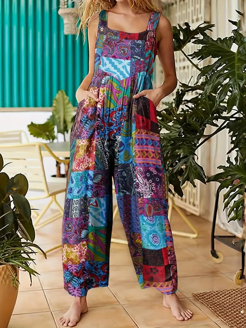 Klara - Jumpsuit med blommigt tryck