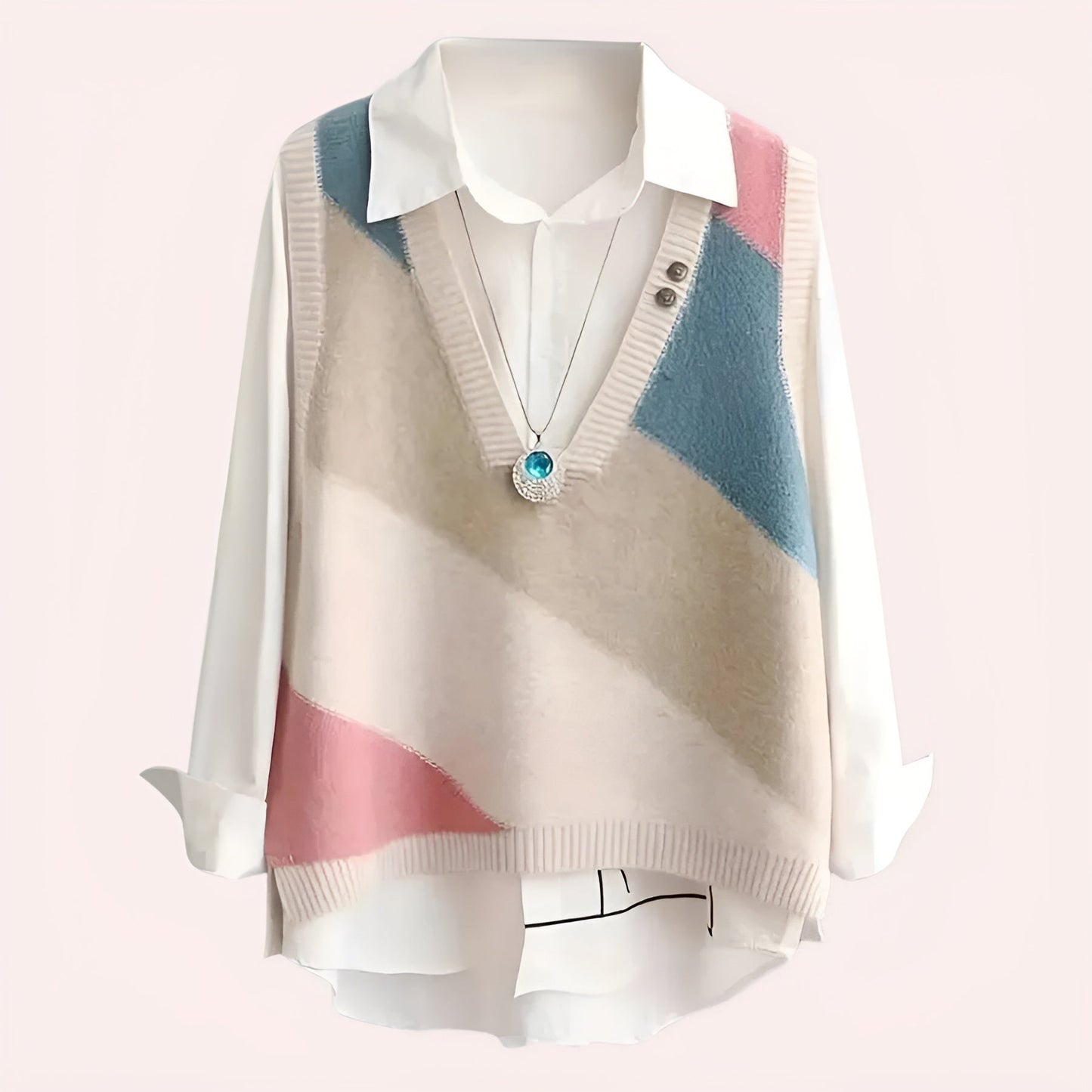 Anette | Trendig Stickad Kofta för Kvinnor