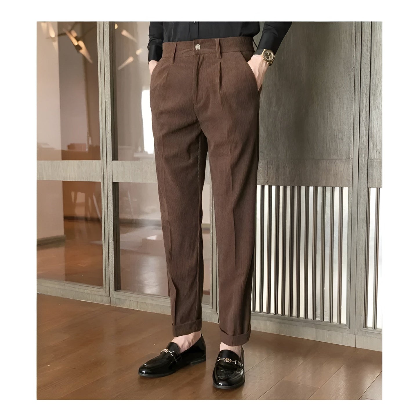 Niklas | Bekväma Manchesterbyxor för Hög Komfort