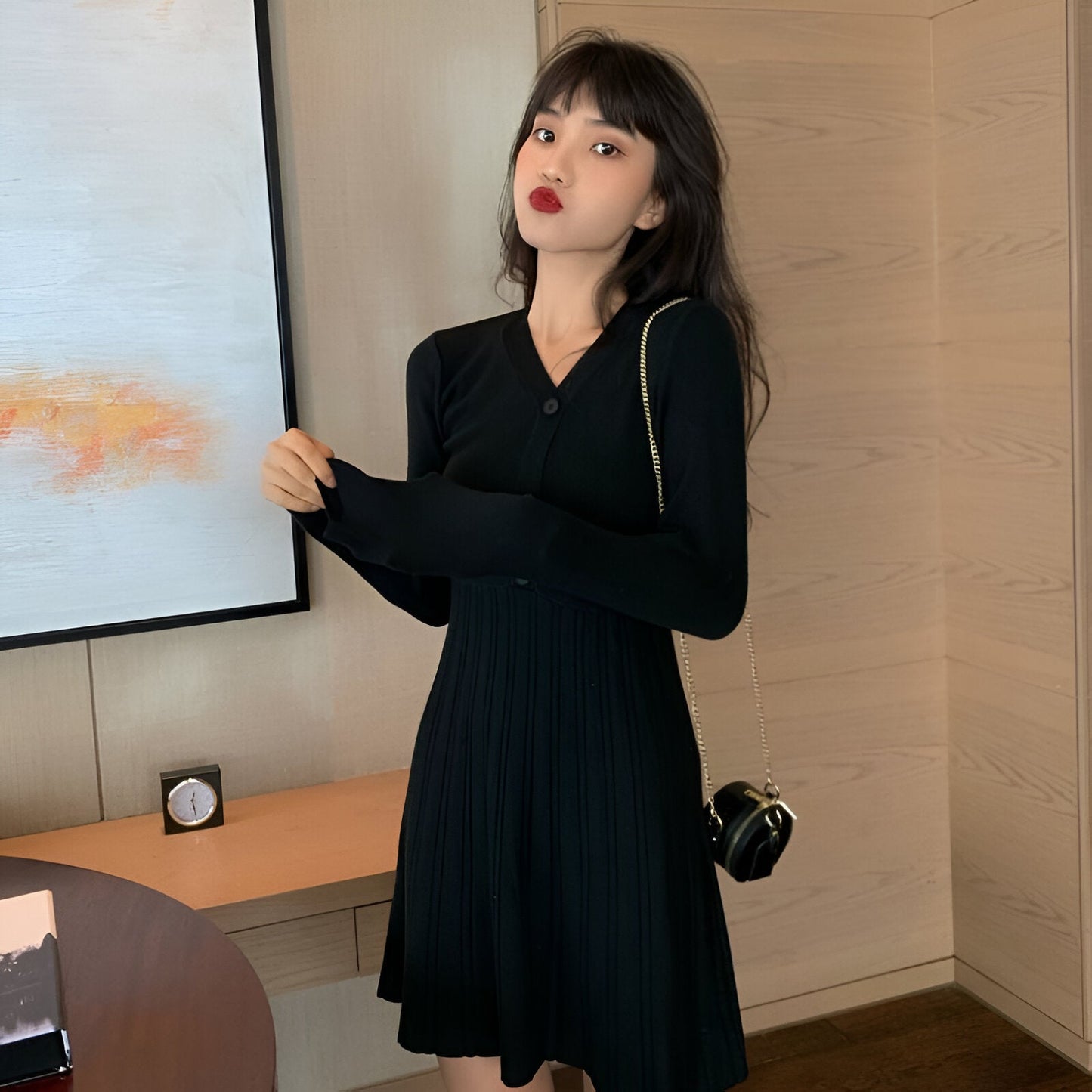 Senta | Miniklänning med iögonfallande färgblock för en perfekt utekväll