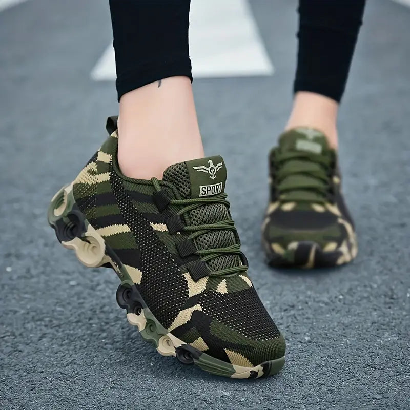 Roger | Stilrena kamouflagesneakers