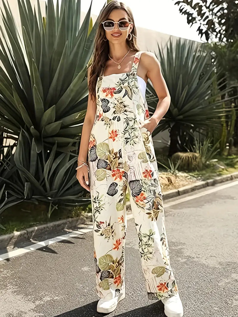 Klara - Jumpsuit med blommigt tryck