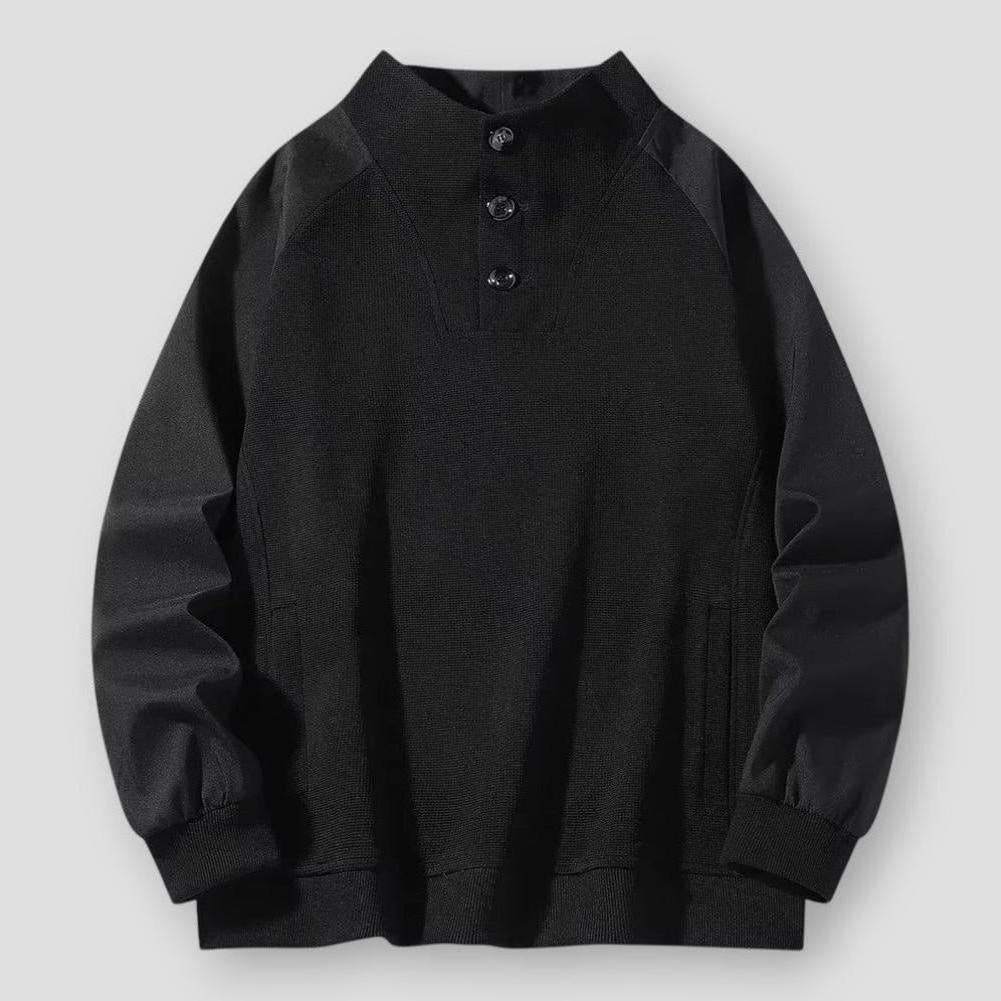 Mats | Vintageinspirerad knäpptröja för avslappnad komfort