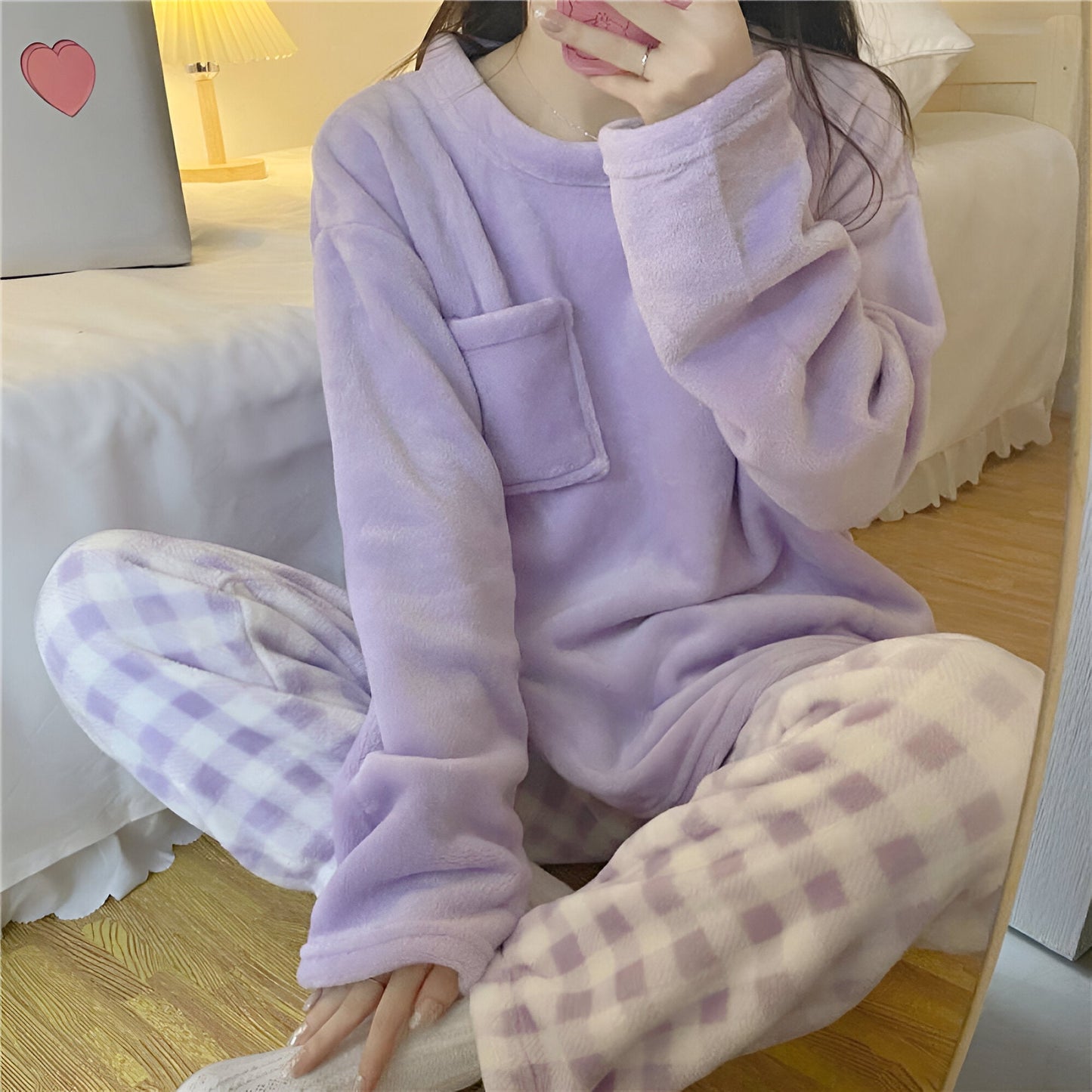 Gerda | Mysigt pyjamasset i fleece