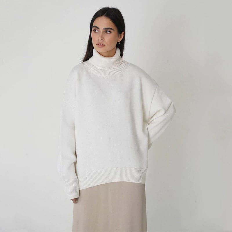 Sofia |  Turtle Neck Cashmere tröja för kvinnor