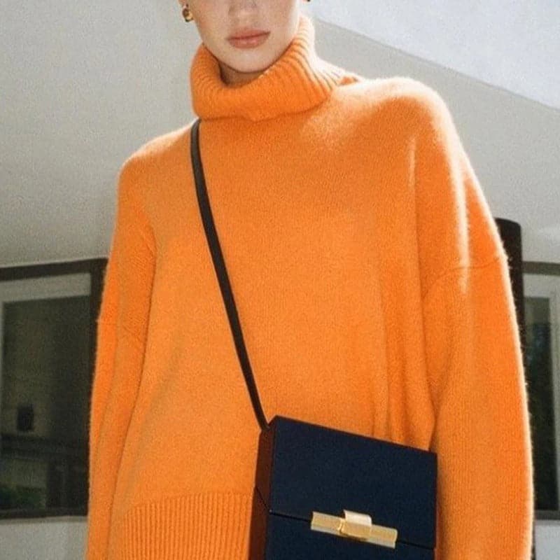 Sofia |  Turtle Neck Cashmere tröja för kvinnor