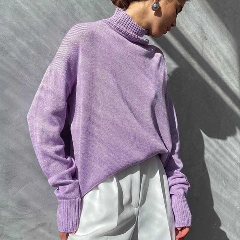 Sofia |  Turtle Neck Cashmere tröja för kvinnor