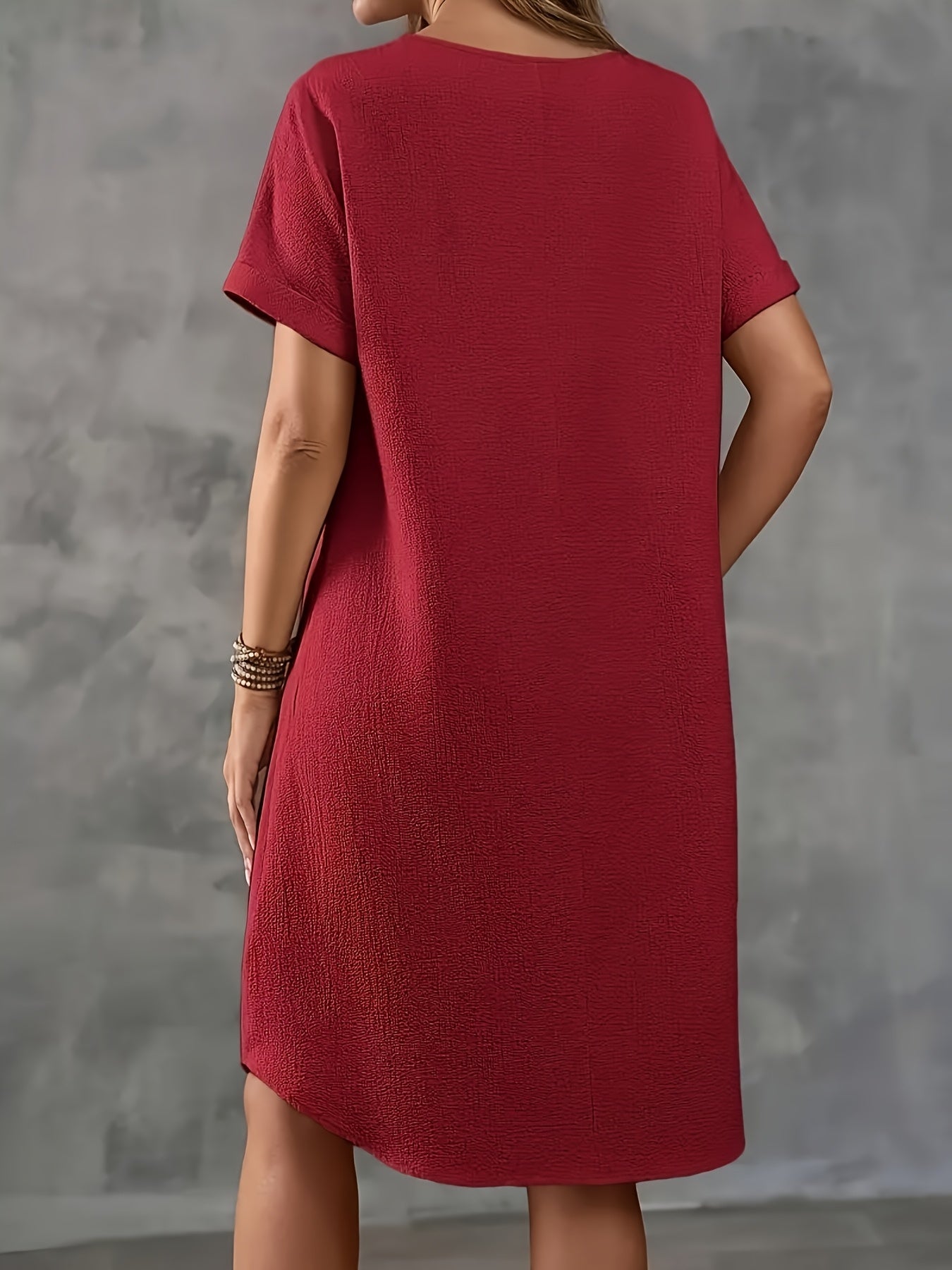 Tove | Elegant A-linjeklänning Med Struktur