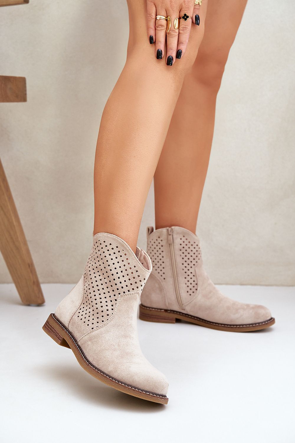 Lucia | ankelboots i eco-mocka