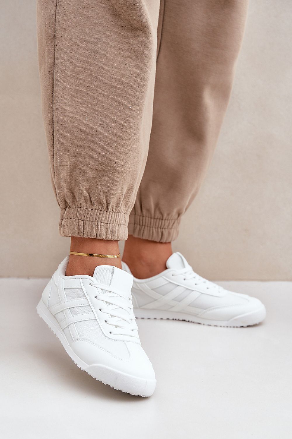 Mariana | låga sneakers i mesh och eco-läder