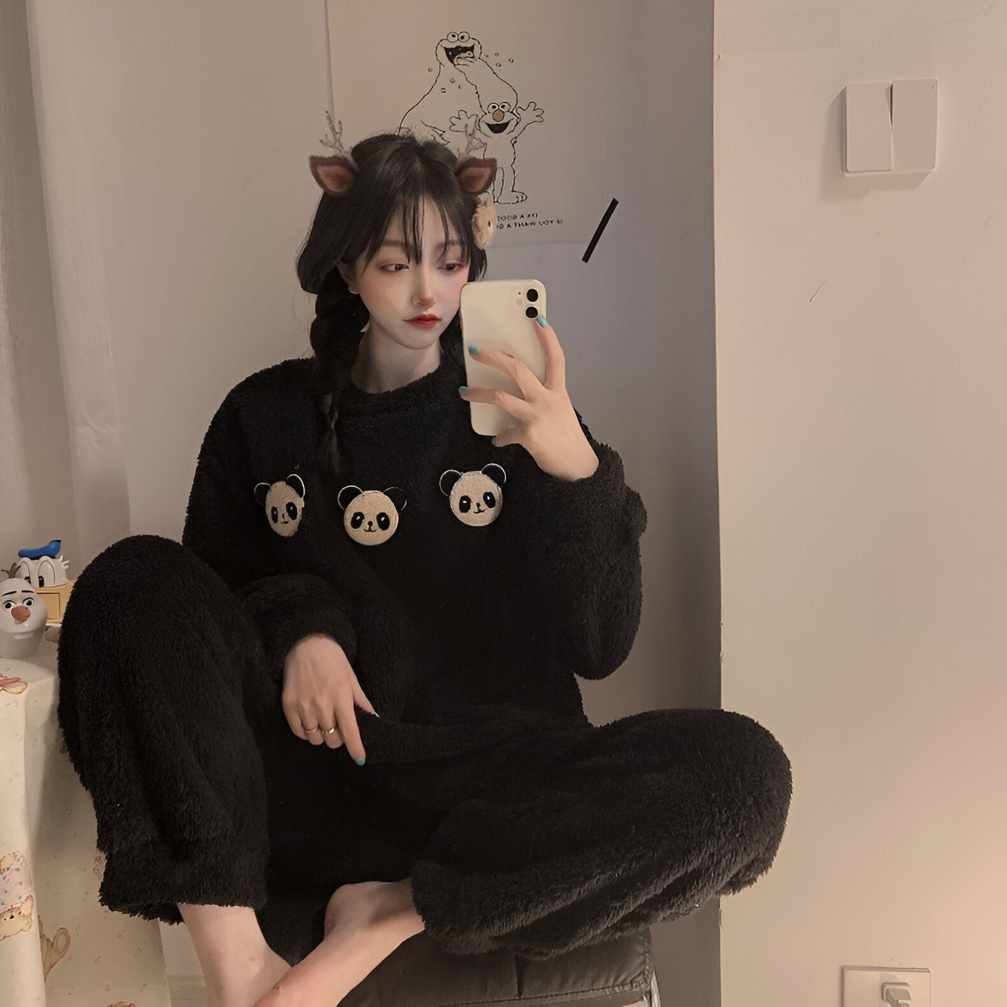 Gerda | Mysigt pyjamasset i fleece