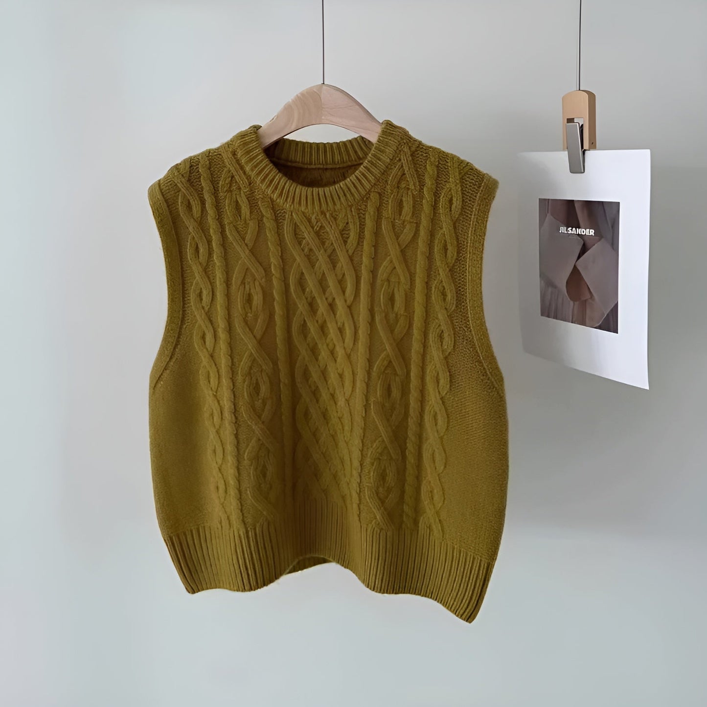 Ann-Marie | Trendig Långstickad Cardigan för Lager-På-Lager-Stil