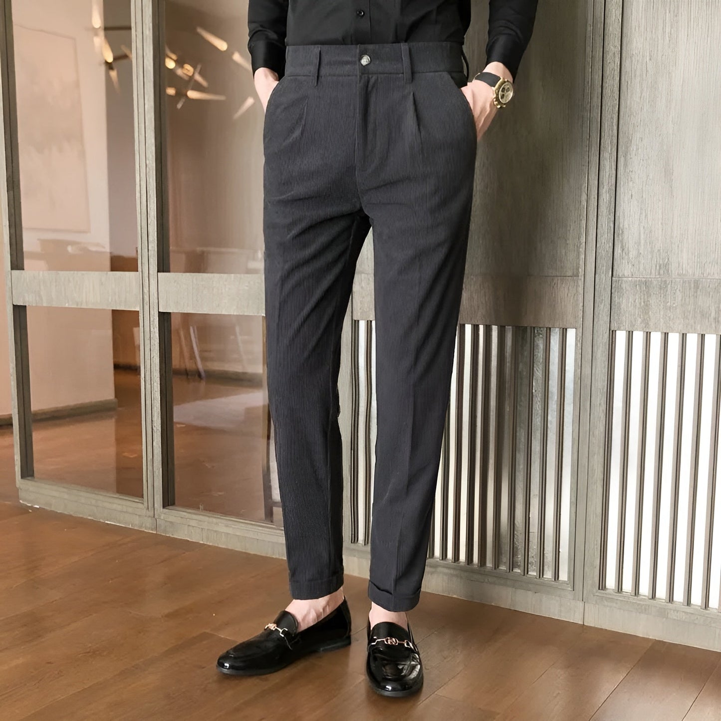 Niklas | Bekväma Manchesterbyxor för Hög Komfort