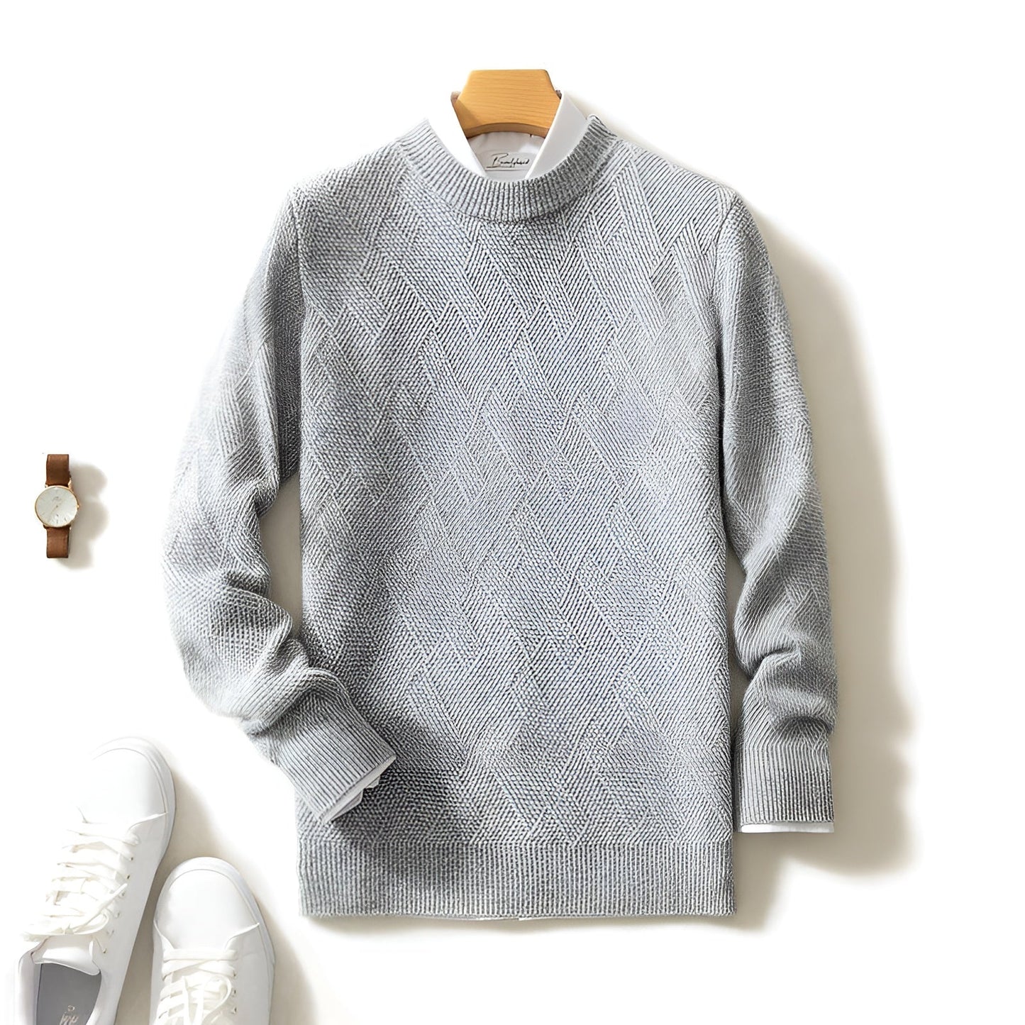 Helmer | Lyxig Herrtröja – Elegant Komfort och Stil