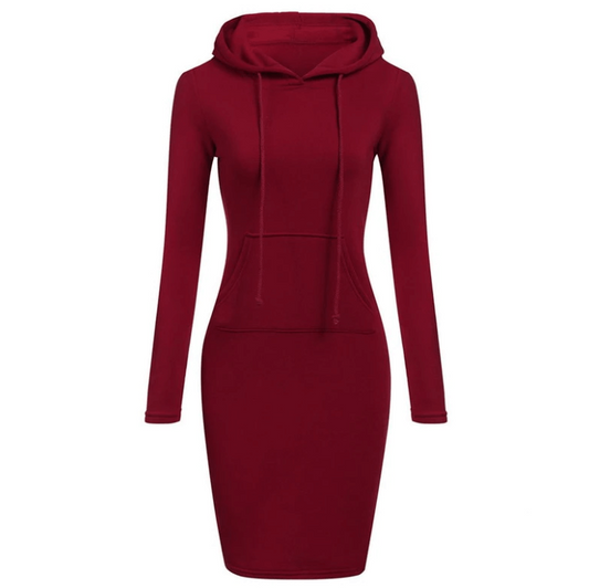 Danica | Slim Pullover Hoodie Klänning