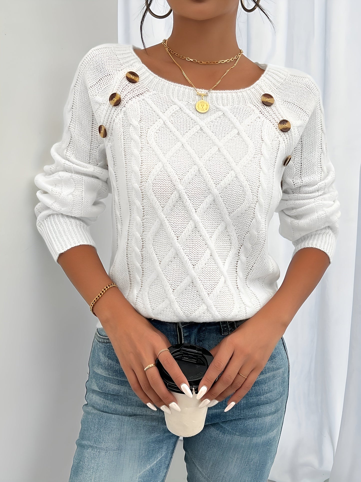 Nina | Mysig Stickad Sweater