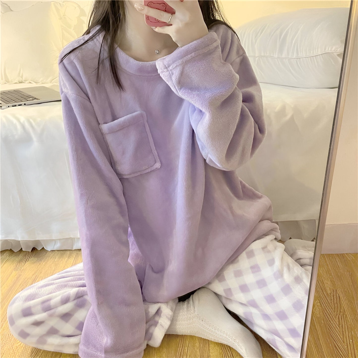 Gerda | Mysigt pyjamasset i fleece