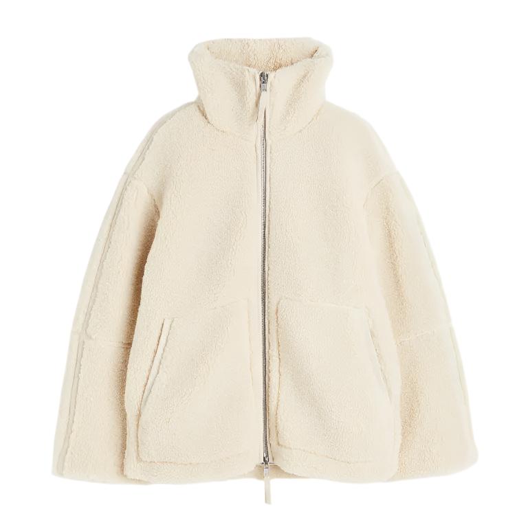 Sally | Elegant oversized jacka med ståkrage