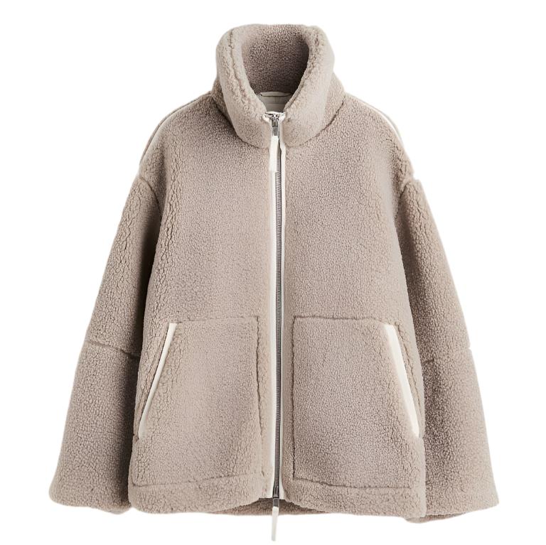 Sally | Elegant oversized jacka med ståkrage