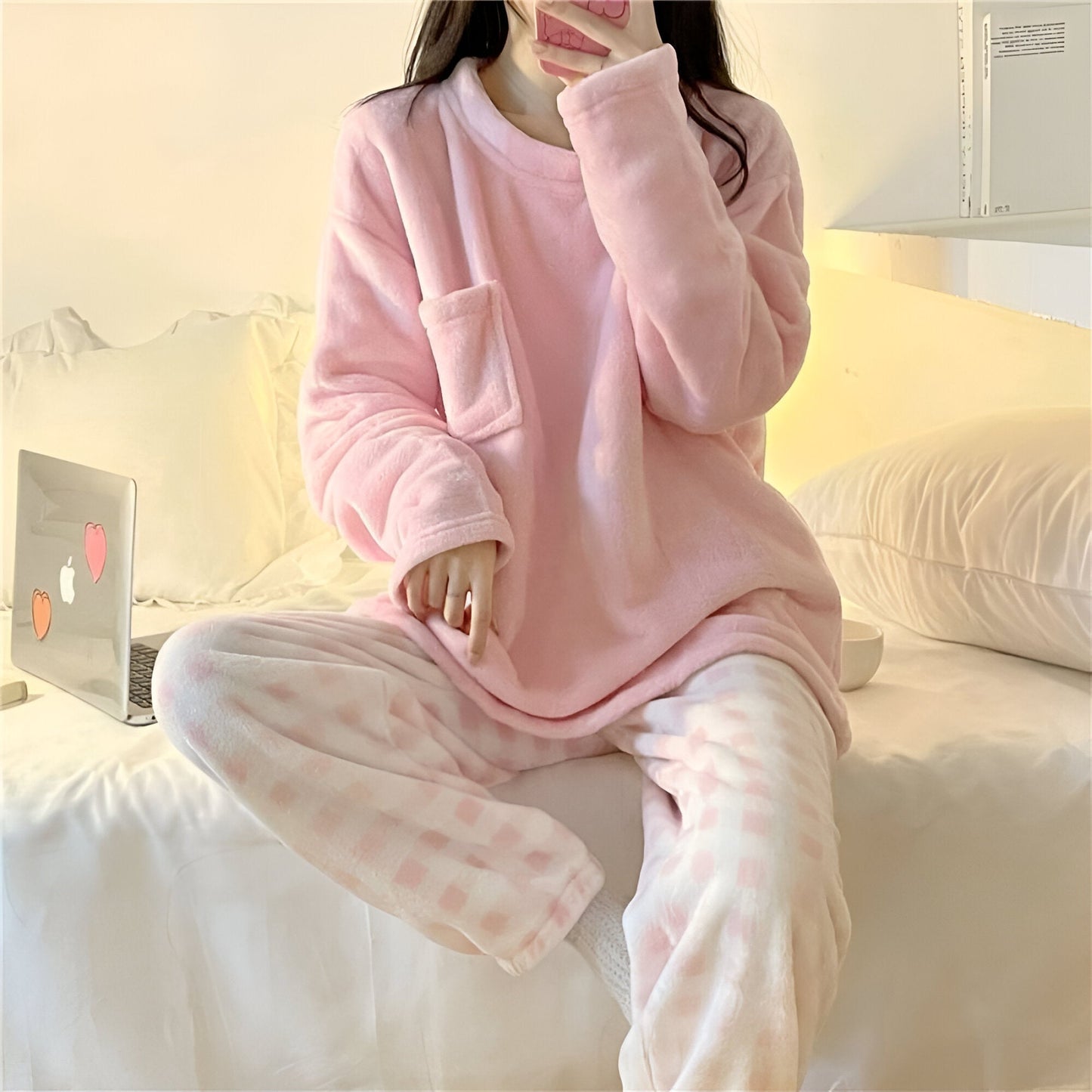 Gerda | Mysigt pyjamasset i fleece