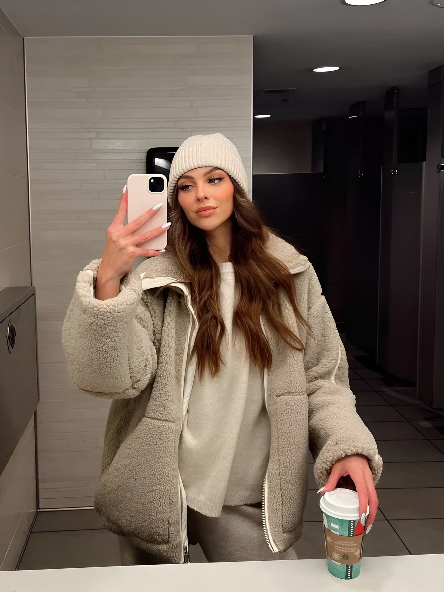 Sally | Elegant oversized jacka med ståkrage
