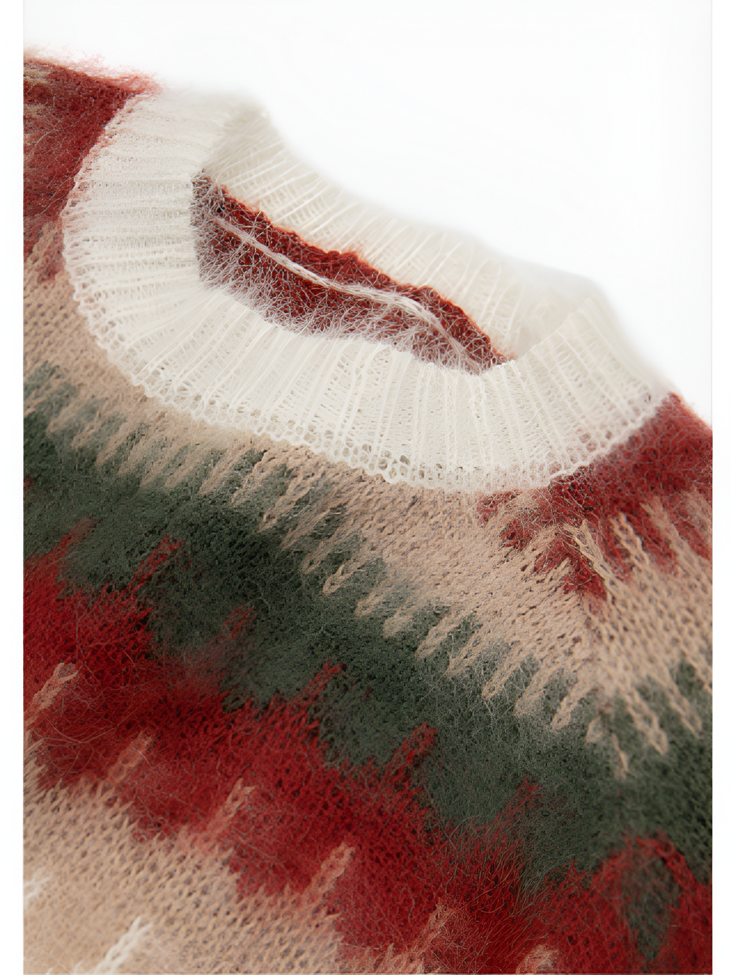 Helena | Mysig & snygg julig röd stickad tröja