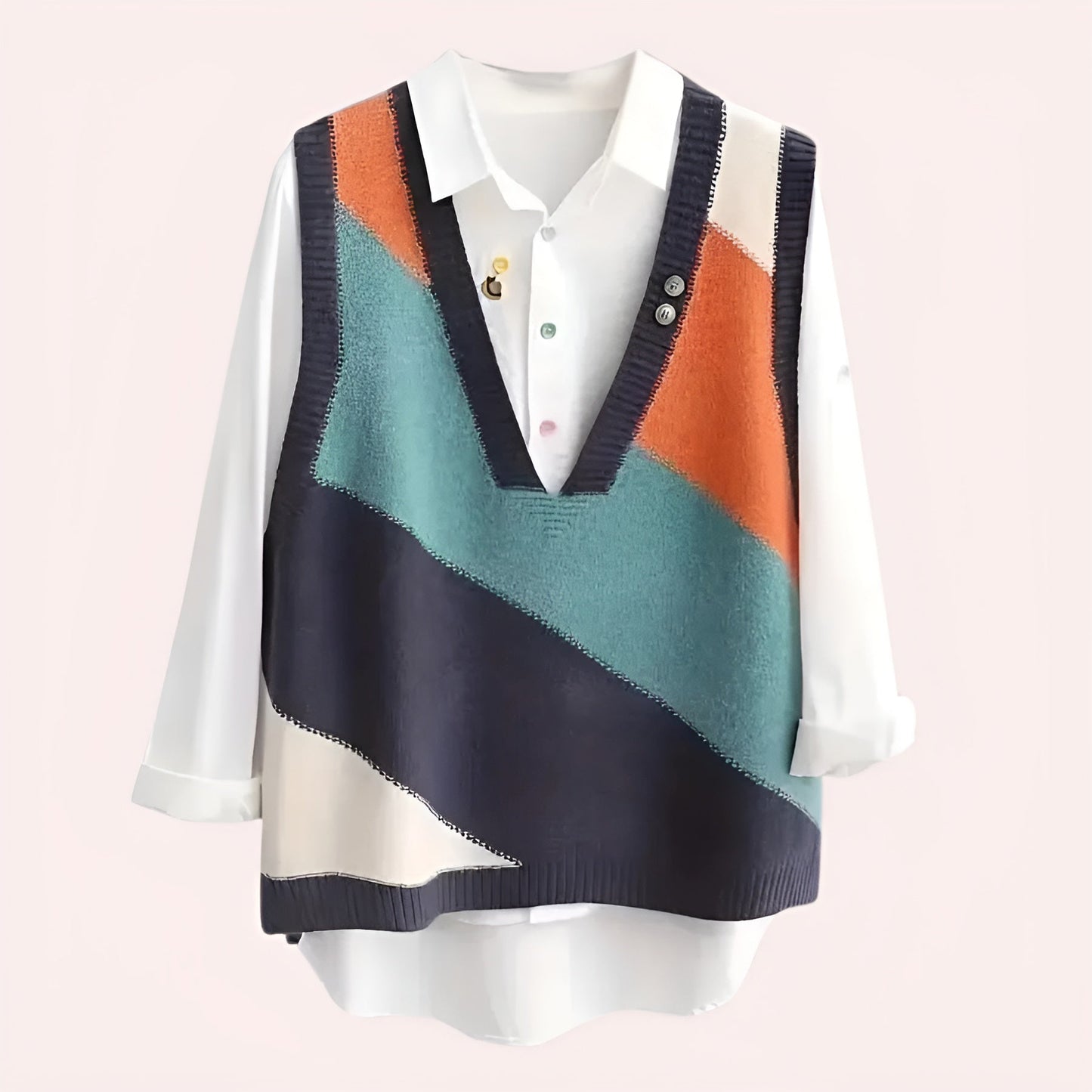 Anette | Trendig Stickad Kofta för Kvinnor