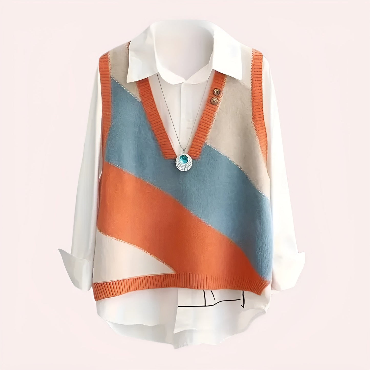 Anette | Trendig Stickad Kofta för Kvinnor