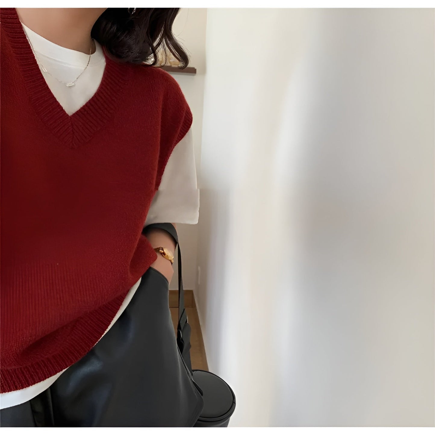 Maja | Trendig Stickad Väst för Kvinnor