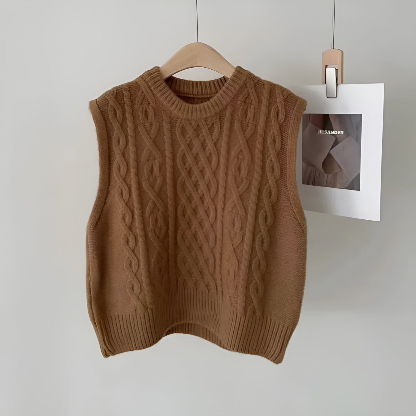 Ann-Marie | Trendig Långstickad Cardigan för Lager-På-Lager-Stil