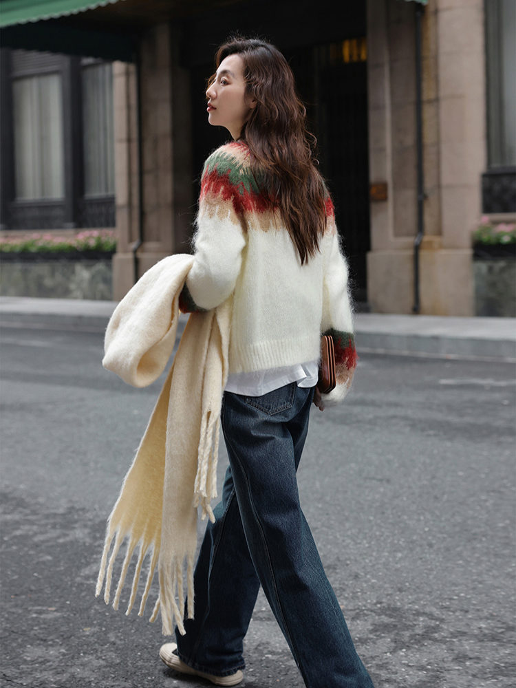 Billie | Julig röd sweatshirt