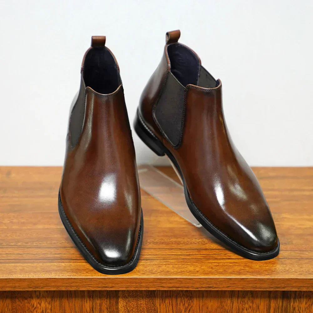 Brian | Stilrena Chelsea Boots i Äkta Läder