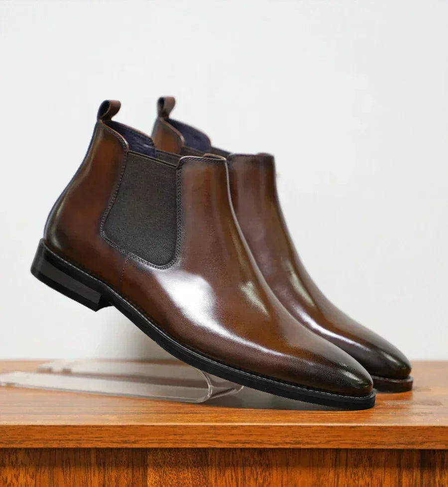Brian | Stilrena Chelsea Boots i Äkta Läder